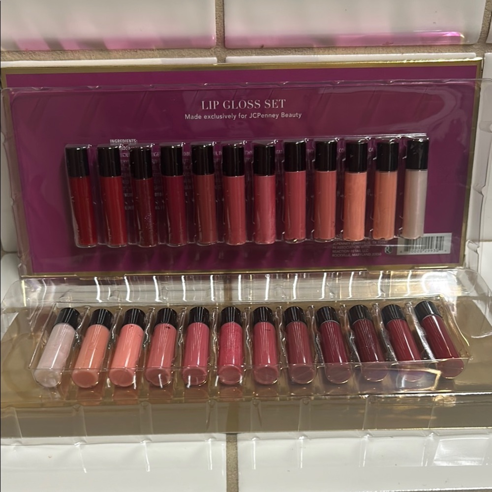 JCPenney Red and Pink Lip Balm & Gloss Collection